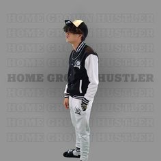 Stay comfortable and stylish with the Home Grown Hustler varsity set. This set includes a varsity jacket and matching jogger pants, both made from a soft and stretchy fabric. The relaxed fit allows for maximum mobility, while the bold logo adds a touch of flair. Whether you're running errands, meeting up with friends, or just lounging at home, this varsity set is a perfect choice. Plus, it's easy to care for – just toss it in the wash and it's good as new. Available in sizes S-XXXL, this varsity Bold Logo, Home Grown, Athletic Outfits, Stretchy Fabric, Jogger Pants, Running Errands, Varsity Jacket, Blue White, Black And Red