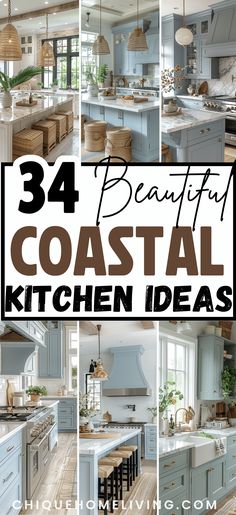 beautiful coastal kitchen design ideas for the beach house or cottage style home in your life