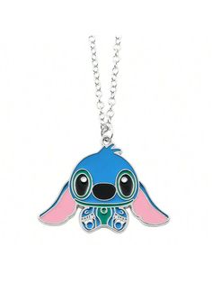 1pc Disney Cartoon Lilo & Stitch Metal Necklace Anime Stitch Pendant Kawaii Necklaces For Women Jewelry Children's Gifts Wholesale  Cartoon   Zinc Alloy     Men Fashion Jewelry, size features are:Bust: ,Length: ,Sleeve Length: Stitch Jewelry Disney, Lilo Necklace, Kawaii Necklaces, Anime Stitch, Stitch Anime, Necklaces Cheap, Kawaii Necklace, Lilo Und Stitch, Cat Ear Headband