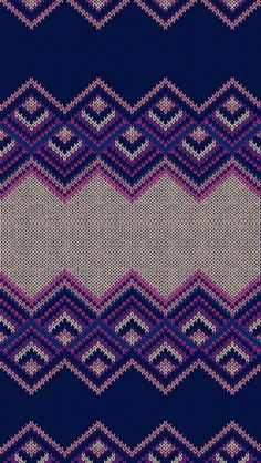 an abstract knitted pattern in pink and purple colors, with white stripes on the side