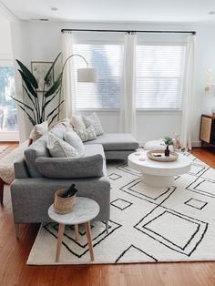 the living room is clean and ready for us to use in its new owner's home