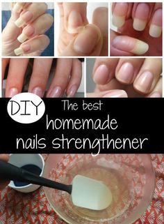 DIY The best homemade nails strengthener Nails Strengthener, Homemade Nail Strengthener, Homemade Nails, Do It Yourself Nails, Natural Nail Care, Nagel Tips, Nail Care Tips, How To Grow Nails, Brittle Nails