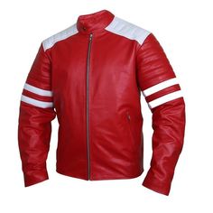 Edgy Crimson Leather Racer ... Leather Racer Jacket, Maroon Leather Jacket, Leather Blazer Women, Mens Leather Coats, Fur Leather Jacket, Racer Jacket, Mens Fashion Edgy, Slim Fit Jackets, Mens Fashion Classy