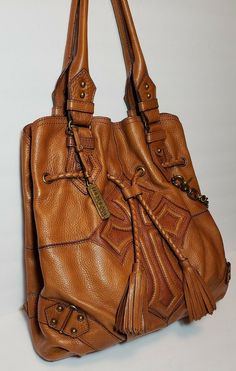 Luxury Brown Shoulder Bag With Tassels, Shoulder Handbag, Vintage Handbags, Middle Eastern, Y2k Vintage, Shoulder Handbags, Emboss, Bags Handbags, Zip Pockets