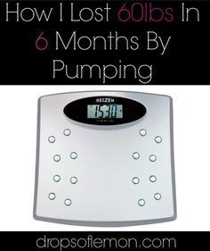 a bathroom scale with the words how lost 60lbs in 6 months by pumping