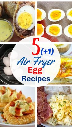 five air fryer egg recipes that are easy to make and great for breakfast or brunch