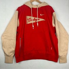 Nwt Nike Ohio State Buckeyes College Hoodie Sweatshirt Fj9005-657 Men’s $95 Red Hooded Top For Sports Season, Casual Red Crew Hoodie, Red Hooded Sports Top, Nike Collegiate Hoodie For Fall, Nike Collegiate Hooded Hoodie, Nike Collegiate Hoodie, Nike College Hooded Sweatshirt, Nike Hooded College Sweatshirt, Nike Hooded Sweatshirt For College