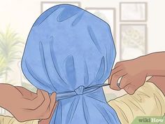 How to Wrap Your Hair in a Scarf for Bed: 3 Easy Ways Hair Plopping, Scarf Tutorial, How To Wrap, Shower Cap