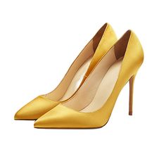 Shop Yellow Bridal Satin Court Shoes 4 inches Stilettos Slip-On High Heel Pumps color Yellow for Party, Wedding, Work with worldwide Free shipping & Free return. Gold High Heel Court Shoes With 4-inch Heel, Yellow Fitted Heels For Formal Occasions, Gold Wedding Shoes With 4-inch Heel, Yellow Closed Toe Heels For Formal Occasions, Yellow Pointed Toe Court Shoes For Formal Occasions, Yellow Round Toe Heels For Wedding, Gold Fitted Court Shoes With 4-inch Heel, Yellow High Heel Court Shoes For Formal Occasions, Gold Court Shoes With 4-inch Heel