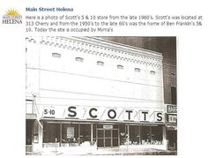 an old black and white photo of a store front