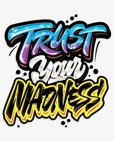 some type of graffiti lettering that is very colorful and fun to use in the design