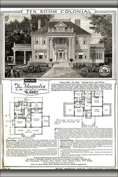 an old house is featured in this advertisement for the magnanita home, which was built