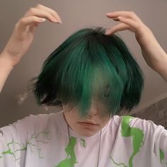 Nonbinary Haircuts, Pastel Green Hair, Boys Colored Hair, Alternative Hair, Cool Hair Color, Dream Hair, Waltz