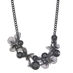 Make a fashion statement with this Simply Vera Vera Wang Large Frontal Butterfly Necklace. Click on this JEWELRY & WATCHES GUIDE to learn about fit, styles, materials and more! Make a fashion statement with this Simply Vera Vera Wang Large Frontal Butterfly Necklace. Click on this JEWELRY & WATCHES GUIDE to learn about fit, styles, materials and more! FEATURES Chain length: 17 in. + 3-in. extender Clasp: lobster-claw Nickel safe Metal: alloy Plating: black Finish: polished ImportedRESPONSIBLE Gl Dark Butterfly, Vera Wang Collection, Simply Vera Wang, Simply Vera, Chunky Necklace, Butterfly Necklace, Vera Wang, Chain Lengths, Lobster Claw