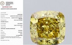 ad eBay - Cushion 4.04ct Fancy Vivid Yellow VS1 IGI Lab Grown Diamond For Valentine's Ring - Buy Now, click the link (eBay)