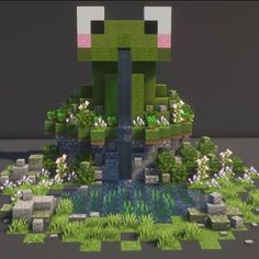 Minecraft Fountain, Construction Minecraft, Case Minecraft, Minecraft Statues, Minecraft Structures