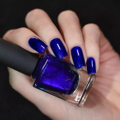 Midnight Kiss - Rich Cobalt Blue Shimmer Nail Polish by ILNP Cobalt Blue Nails, Ilnp Nail Polish, Boutique Nails, Midnight Kisses, Pedicure Ideas, Shimmer Nail Polish, Indigo Nails, Kiss Nails, Nail Shimmer