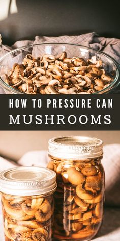 Ready for some gourmet, shelf-stable mushrooms? These canned mushrooms are way better than storebought, super easy to can, and absolutely worthwhile. Learn how to safely pressure can mushrooms at home with this step-by-step tutorial. Things To Can, Pickled Mushrooms Recipe, Easy Canning, Canning Kitchen, Homemade Soups, Low Acid Recipes