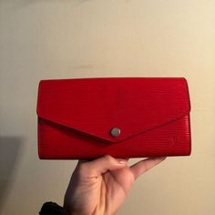 Used A Couple Of Times. Great Condition. Red Wallet, Bags Louis Vuitton, Louis Vuitton Bags, Louis Vuitton Bag, A Couple, Bag Lady, Louis Vuitton, Wallet, Red