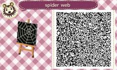 an animal crossing qr code is displayed in front of a pink and white checkered background