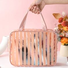 Hign-concerned Chemical : None Main Material : PVC Brand Name : ISKYBOB Multipurpose Transparent Toiletries Bag PVC Stripes Makeup Bag Large Capacity WaterproofBrand new high qualityMaterial: PVCColor: white, black, pink, Size: S: 26*12*6cm(10.24*4.72*2.36in); M: 20.5*14.5*6.5cm(8.07*5.71*2.56in); L:26*20*8cm(10.24*7.87*3.15in); Quantity: 1PC(bag only)Features: Transparent Toiletries Bag Package include: 1*Transparent Toiletries Bag(bag only)Note:1. Due to the light and monitors effect, colors may have lightly difference.2. Please allow slightly size errors due to manual measurement. Thank you for your understand!3. 1cm=0.39. WHAT ABOUT REFUND?   Fast refund,100% Money Back Guarantee. If your product is defective or doesnt work properly, let us know and well send you a replacement one. We Carry On Toiletries, Pvc Storage, Lipstick Brush, Travel Storage Bag, Waterproof Makeup, Travel Toiletries, Toiletry Bag Travel, Bag Packaging, Toiletries Bag