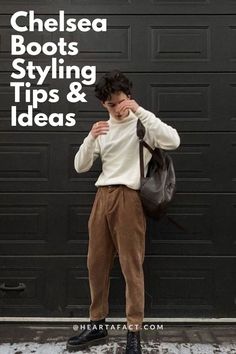 Chelsea Boots Styling Tips For Men| Aesthetic & Stylish Way to Wear Chelsea Boots Mens Fall Outfits, Look 80s, Minimalist Fashion Men, Street Style Outfits Men, Fall Outfits Men, Guys Clothing Styles, Mens Outfit Inspiration