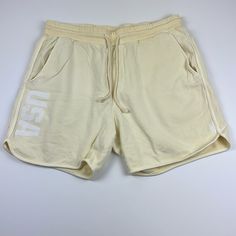 Please See Photos And Item Details For Size And Condition. Size Is Based On The Type Of Fit, The Manufacturer Size May Differ. Item Details - Shorts Are In Great Shape! No Noticeable Flaws! Very Nice Color And Graphics. Item Measurements - Waist - 35.5” (Pre Stretch) Inseam - 5.5” All Items Are Guaranteed Authentic! All Items Are Free Of Stains, Rips, Or Tears Unless Otherwise Noted Or In Pictures. If You Have Any Questions Please Feel Free To Comment! Inv Bin2 Sweat Shorts, Shorts Athletic, Light Yellow, Mens Shorts, Man Shop, Feel Free, Yellow, Color