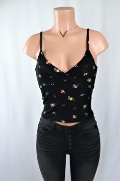 Laurna Floral Top Lace Camisole, Instagram Outfits, Embroidered Denim, Cheap Fashion, Cheap Clothes, Cami Top, Floral Top, Online Boutiques, Black Top