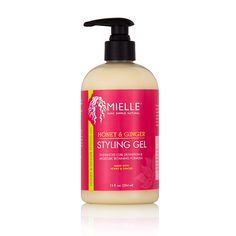 Honey & Ginger Styling Gel - Front Hair Wishlist, Healthy Hair Regimen, Natural Hair Gel, Mielle Organics, Honey Ginger, Babassu Oil, Low Porosity Hair Products, Stronger Hair, Hair Porosity