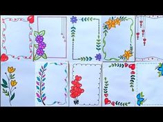 Doodle Border Designs For Projects, Easy Design For Project, Border Design Easy To Draw, Boders Idea For Project, Border Design For Maths Project, Assignment Decoration, File Front Page, Front Page Decoration, Designs For Project