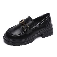 Genere: donne Tipo: Mocassini Materiali principali: pelle in microfibra Soletta: pelle microfibra Suola: gomma Tipo di chiusura: Slip-on Stile: quotidiano, casual, retrò Stagione: primavera, autunno Altezza tacco: medio (5 cm) Fall Office Slip-ons With Round Toe, Office Slip-ons With Brogue Detailing And Round Toe, Trendy Loafers With Metal Feet And Round Toe, Office Leather Shoes With Metal Feet And Round Toe, Spring Round Toe Loafers With Buckle Closure, Spring Loafers With Buckle Closure And Round Toe, Spring Buckle Closure Round Toe Loafers, Slip-on Flats With Round Toe For Work, Spring Loafers With Metal Feet & Round Toe