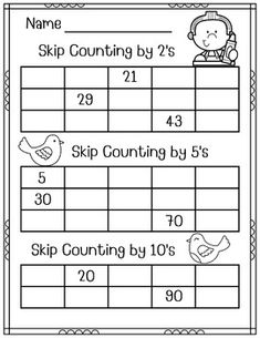 the printable worksheet for counting numbers