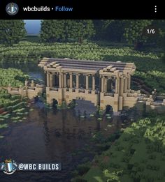 Minecraft Infrastructure, Minecraft Temple, Minecraft Creator, Water Dam, Minecraft Interior, Minecraft Interior Design, Minecraft Castle, Minecraft Inspiration, Cute Minecraft Houses