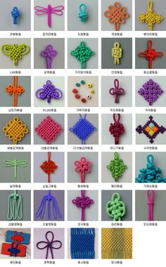 many different types of crocheted items are shown