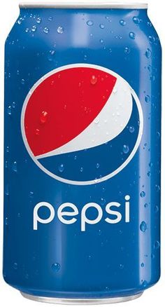 a can of pepsi soda with water droplets