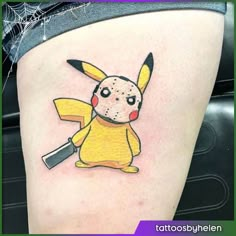 Pokemon Halloween Tattoo, Pikachu Tattoo Ideas, Halloween Pokemon Tattoo, Pokemon Flash Tattoo, Pikachu Tattoo Design, Pulse Tattoo, Pikachu Halloween, Dragon Tattoo Drawing