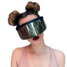 Buy Sunscreen Oversized Sunglasses Mirrored Mask Shape Shield Style Windproof One One Piece Shades - by Lucid Fantasy  - $23.99
lf-jewelry.com/3XOnUmI Pointy Sunglasses, Edgy Sunglasses, Cyberpunk 2020, Novelty Sunglasses, Colored Mirror, Womens Visor, Mask Shapes, Visor Sunglasses, Shield Sunglasses