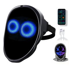 PRICES MAY VARY. plastic Versatile LED Mask: Our LED mask blends comfort and style with an adjustable strap, ideal for Halloween costumes, cosplay, and more festive occasions. Vibrant Visuals: Featuring 2074 high-brightness RGB LED lamp beads, this light-up mask delivers dazzling colors and smooth animations, ensuring you shine at every event. Bluetooth Customization: Personalize your LED mask with 45 dynamic modes and 70 static images using the SHINING MASK app, perfect for creating unique cosp Digital Mask, Unique Cosplay, Led Mask, Halloween Mask, Edge Lighting, Costume Cosplay, Free Fun, The Shining, App Control