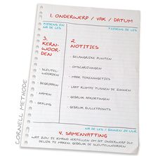 a white notebook with red writing on it