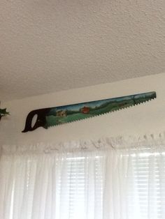 Oil Painting Vintage Hand Saw Hand Painted Country Scene  in Blue Wall Art - JAMsCraftCloset Country Scenes, Hand Saw, Painting Vintage, Blue Wall Art, Hobby Shop, Country Home Decor, Country Home, Saws, Nature Paintings