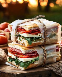 Italian Picnic, Picnic Sandwiches, Italian Sandwich, Deli Meats, Roasted Peppers, Arugula, Peppers, Meat