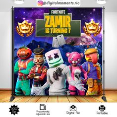 an advertisement for fortnite's new game, zamr is toring