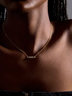 Orders placed between 11/27 - 12/4 will ship between 12/26 - 1/2/25.Spell it out with the 18K Gold Mini Nameplate Necklace. This custom name piece features a modern gold chain attached to your choice of a pavé or gold nameplate. Featuring the personalization of your choosing. Crafted with 18K gold plated sterling silver and Cubic Zirconia stones, you'll be wearing it for years to come. Name Necklace Gold, Control Key, Gold Name Necklace, Nameplate Necklace, Custom Name Necklace, Custom Gifts, Gold Plated Sterling Silver, Name Plate, Name Necklace