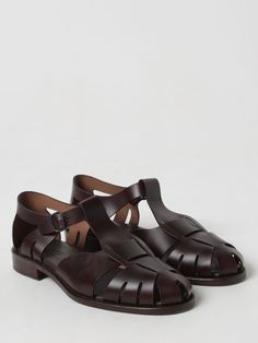 Sandals HEREU Men color Brown Hereu Sandals, Sandals For Men, Italian Fashion Designers, Brown Sandals, Mens Sandals, Shoes Men, Italian Fashion, Shoe Collection, Leather Heels