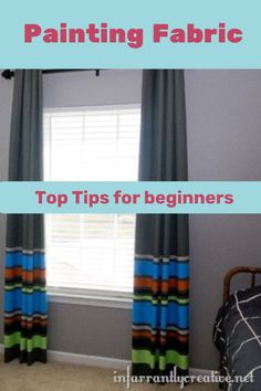 the top tips for beginners to paint curtains and drapes in your home or office