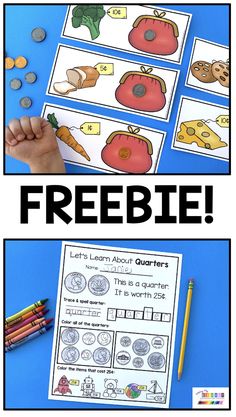 the freebie worksheet for kids to learn how to make money with coins