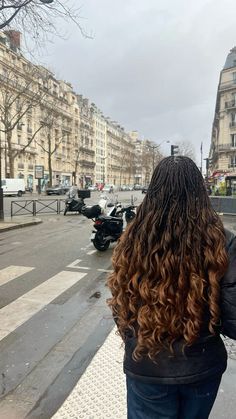 T27 French Curl Braids, Brown And Black Braids With Curls, Honey Brown French Curl Braids, Black And Brown Braids With Curls, Goddess French Curl Braids, French Curls Box Braids, Brown French Curl Braids, French Curl Box Braids, Brown Goddess Braids