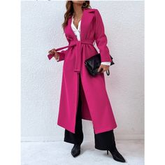 Open Front Belted Overcoat Long Trench Coat Hot Pink Ships In 7-10 Days~All Purchases Shipped With A Special Gift Non Stretch Regular Fit True To Size Size Tags Are In Letters Xs-(2) S-(4) M-(6) L-(8/10) Do You Love? Anthro Festival Preppy Casual Mumu Revolve Spell Reformation Puff Popular Swim Contemporary Layering Free People Cami Dress Top Events Lulu Vacation Beach Contemporary Anniversary Boat Weekend Pool Swim Night Out. Then Shop My Boutique Vintage Leather Motorcycle Jacket, Long Coat Outfit, Coran Islam, Olive Green Jacket, Hot Pink Color, Women Outerwear, Pink One Piece, Women Overcoat, Jean Jacket Women