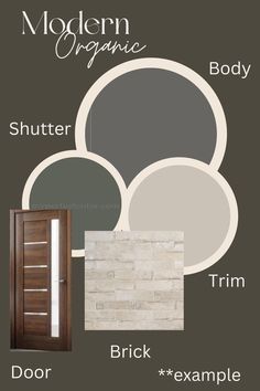 the color scheme for a modern living room with neutrals and browns, including gray