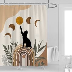 PRICES MAY VARY. Size - The standard size approximately 60"(W) x 72"(L) bathroom curtain, suitable for most bathtubs and shower stalls. Includes free 12 hooks and easy to install and slide. Material - New resin coating polyester water-repellent printed fabric keeps water slide of the fabric shower curtain. No liner required. It will not fade after even years use. Unique Design -Vivid patterns, good choice for giving your bathroom a fresh look. Easy to clean - Machine washable in cold water. Do n